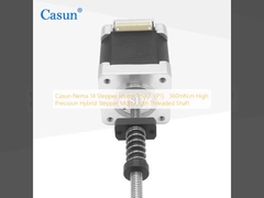 Casun Nema 14 stepper motor Tr5X2 ((P1) 360mN.m High Precision Hybrid Stepper Motor con albero a filo