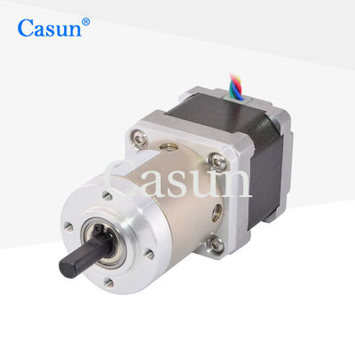 Buon prezzo NEMA 14 Motore passo a passo a doppio albero con cambio 19/1 35*35*28mm In linea