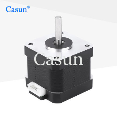 Buon prezzo 42X42X40mm 1.68A 2 fase ibrido bipolare 12V DC NEMA 17 motore stepper 17HS4401 In linea