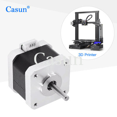 Buon prezzo 1.8 Grado 2 Fase 12V 350mN.m DC NEMA 17 Motore a passo ibrido Robot CNC In linea