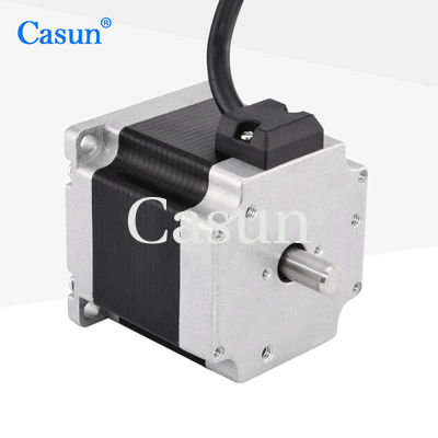 Buon prezzo NEMA 23 Motore passo a passo 54mm Corpo 1.26N.m 2.8A Doppio albero per CNC In linea
