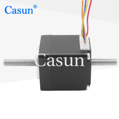 Buon prezzo 1.8 grado motore a vite a piombo Mini ibrido NEMA 11 non captive stepper motor Tr5×4 In linea