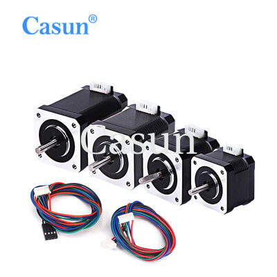 Buon prezzo Motore stepper ibrido in acciaio con 120V di tensione nominale, 21kg.cm di coppia e 5mm di albero a taglio D per automazione industriale In linea